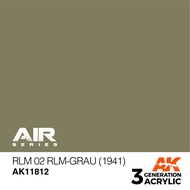 AK Interactive 3rd Generation Acrylic AIRCRAFT Series AK11812 RLM 02 RLM-GRAU (1941) – AIR