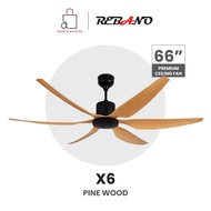 **LOCAL BRAND**REBANO X6-66 INCH DC MOTOR WITH REMOTE CEILING FAN