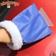 ABEBONGONY Car Snow Scraper Glove, 2-in-1 Design Warm Glove Car Cleaning, Useful Scratch-Free Plasti