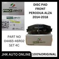 PERODUA ALZA (2014-2018) DISC PAD FRONT SET ORIGINAL 04465-46R02