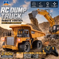 HUINA 1534 RC Dump Truck 2.4GHz Remote Control Construction Truck Electric Engineering Toy with LED 