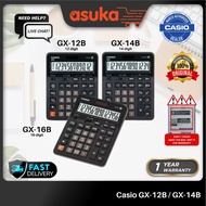 Casio GX-12B 12 Digits / GX-14B 14 Digit / GX-16B 16Digits Extra Large Display Calculator 2 Way powe
