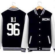 KPOP IKON BI VARSITY JACKET (CAN CUSTOMIZE NAME AND NUMBER)