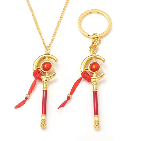 Anime Frieren Magic Wand Keychain Necklace Cosplay Props Cute Fashion Pendant cos weapon props keych