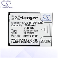 CS Battery HTC 5360570 / B0PB5100 / HTC D516 / HTC D516c Phone Battery HTD516XL