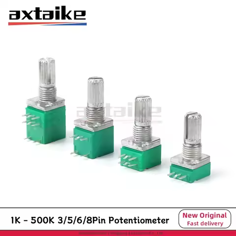 5PCS 3/5/6/8pin B1K B5K B10K B20K B50K B100K B250K B500K RK097N/G RV097 Audio Amplifier Volume Adjus