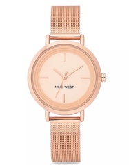 🇺🇸 Original Nine West Women’s Rose Gold Mesh Watch