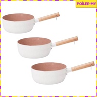 [PoileeMY] Small Pot Baby Breakfast Pot with Long Handle Multifunction Small Soup Pot for Travel Gas Home