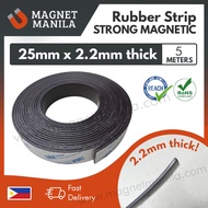 5 meters 25mm x 2.2mm with adhesive Magnet for Souvenirs, Whiteboard Magnet, Module Display Holder