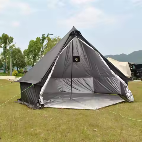 Mongolia Yurt Tent 6/7/8 Person,Luxury 4 Seasons Castle Tent,Breathable,Waterproof Outdoor Portable 