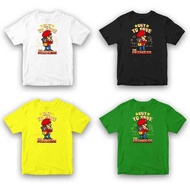 Super Mario Bros Baju Budak Boy T Shirt Kanak Kemeja Unisex Fashion Full Cotton Girl Dress Kid Gift