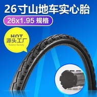87cm Mountain Bike Solid Tire 26x1.95/2.125 Solid Tire No Inflation Explosion-Proof Anti-Puncture Ti