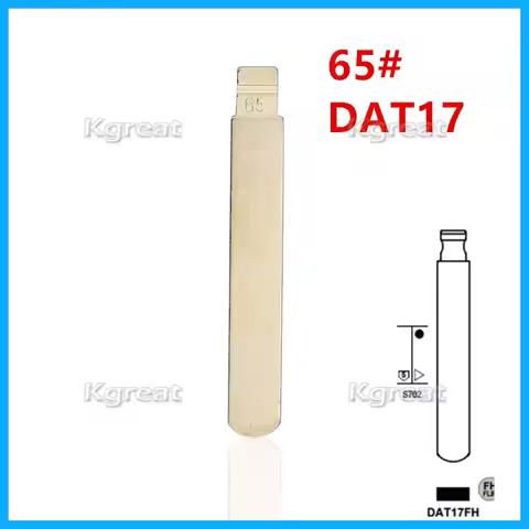 10pcs 65# DAT17 Uncut Flip Metal Key Blade DAT17FH for Subaru for KD Keydiy Xhorse VVDI Remotes Univ
