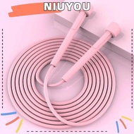 NIUYOU Skipping Rope, Antiskid PVC Jump Rope, Speed Anti Shaking Wear Resistant Fitness Equipment Soft Bead Bamboo Jump Rope