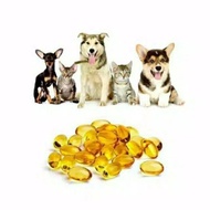 25pcs fish oil cat vitamins fish liver fish oil cat dog