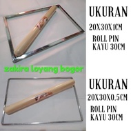 Cookie dough leveling frame cookie dough leveling tool + wooden rolling pin