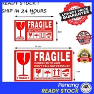 Wecareyou20 Parcel Fragile Sticker Mudah Pecah Label Sticker Parcel Warning Tape OPP Tape Fragile Wa