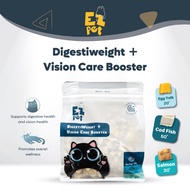 EZPET🐱【Freeze Dried Pet Treats - Digestiweight + Vision Care Booster 120g /400g】Premium Pet Treats M