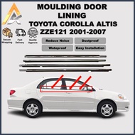 ORIGINAL TOYOTA COROLLA ALTIS 2001-2007 Chrome Door Moulding Outer Door Moulding Getah Luar Cermin G