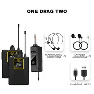 ไมโครโฟนแบบติดเสื้อไร้สาย, ไมโครโฟนติดคอไร้สายขนาดกะทัดรัด 2.4G พร้อมตัวส่งสัญญาณ 1 หรือ 2 ตัว และตั