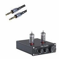 Fosi Audio P1 Tube Pre-Amplifier Mini Hi-Fi Stereo Buffer Preamp and [5.9ft/1.8m] 3.5-3.5MM HiFi Aud