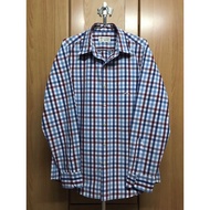 ALUMNUS (Men's) Navy Blue-Red-White Plaid Shirt