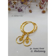 ANTING ANTING BULAT GANTUNG EMAS 916 [EARRING]