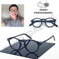 frame kacamata photocromic minus cylinder anti radiasi moscot miltzen frame kacamata bulat laki laki