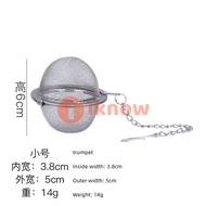 I know New ball bag 304 stainless steel brine seasoning ball soup stew big spice box Weibao tea ball