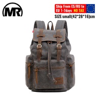 MARKROYAL Canvas Retro Men's Bag Backpack Suitable 14 Inch Laptop Bag Vintage 36-55L Wear-resistant 