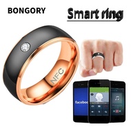 BONGORY NFC Smart Ring, Stainless Steel Magic Wear Finger Digital Ring, Creative Wearable Connect Wa