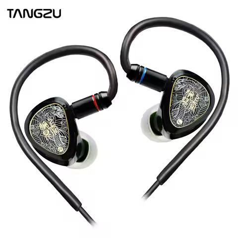 TANGZU Waner 2 Earphones Dual Magnetic Circuit, 12mm LCP Diaphragm, Hi-Res Audio, Detachable Cable 0