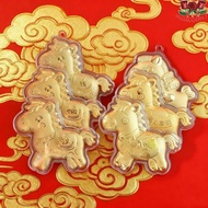 MALCOLM1 Golden Horse Accessories, Creative Year of Horse Gold Pony Keychain Accessories, Ornament M