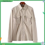 GIO APPAREL | Ston3 Isl4nd Overshirt Jacket Casual Nylon Waterproof 080