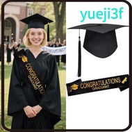 YUEJI Graduation Cap, Polyester Black Bachelor Cap, Bachelor Degree Elastic Strap Matte  Graduation 
