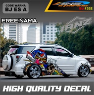 VARIASI STICKER MOBIL TOYOTA RUSH KIJANG INNOVA / STIKER MOBIL DESAIN TERBARU / DECAL STIKER MOBIL D