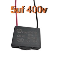 WCC 1pc. Motor Running Capacitor Parts for Electric Fan 3uF 4uF 5uf 6uF 60Hz 400V AC Motors CBB61 SH