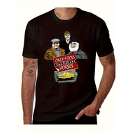 Men's Exclusive "Fawlty Towers" TV Series T-Shirt - Vintage British Comedy Tee with Del & Rodney Tro