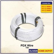 Heavy Duty Thermoplastic PDX Solid Wire #10, #12, #14 (75meters)