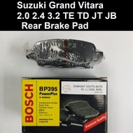 Suzuki Grand Vitara Brake Pad Rear BP395 Bosch Original Suzuki Grand Vitara 2.0 2.4 3.2 TE TD JT JB