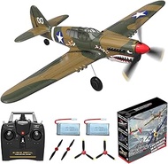RC Plane 4-CH RC Airplane – RC Airplane Ready to Fly Upgrade P-40 Warhawk Remote Control Airplanes f