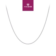 HABIB 375/9K White Gold Necklace 040 GDS 375WG