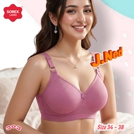 J303 (1 - 3 Pcs) Sorex Bra Foam No Wire Cup A/B Hook 2 Size 34 - 38