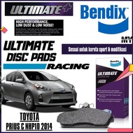 Bendix Ultimate+ Front  Brake Pad - Toyota Prius C NHP10 2014 DB1820 ULT+
