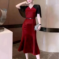 •ECLAIRE• 003 LENKA KOREAN MIDI PARTY CNY IMLEK DRESS