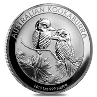 Perth Mint Kookaburra 2013 1oz Silver Coin ( with case )