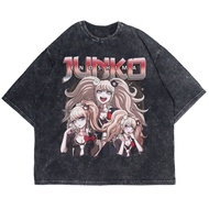 OVERSIZE ANIME DANGANRONPA JUNKO ENOSHIMA WASHING VINTAGE TEE (OVERSIZE WASHED T-SHIRT)
