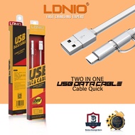 BOSTON Ldnio LC84/LC-84 High Speed  IP & Micro USB Android Data Cable (2 In 1)