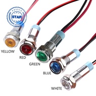 Led Indicator Warning Signal Light 6mm Thread Metal Mount Panel 12v 6v 24v 220v K5i1