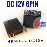 HRM4-S-DC12V Power Relay 5A 12VDC 6 Pins